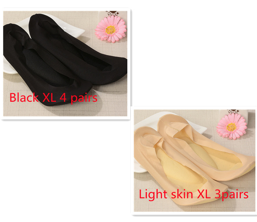 3D Arch Foot Massage Health Care Women Socks - Summer Socks Ice Silk Socks Invisible Slippers Feet Care