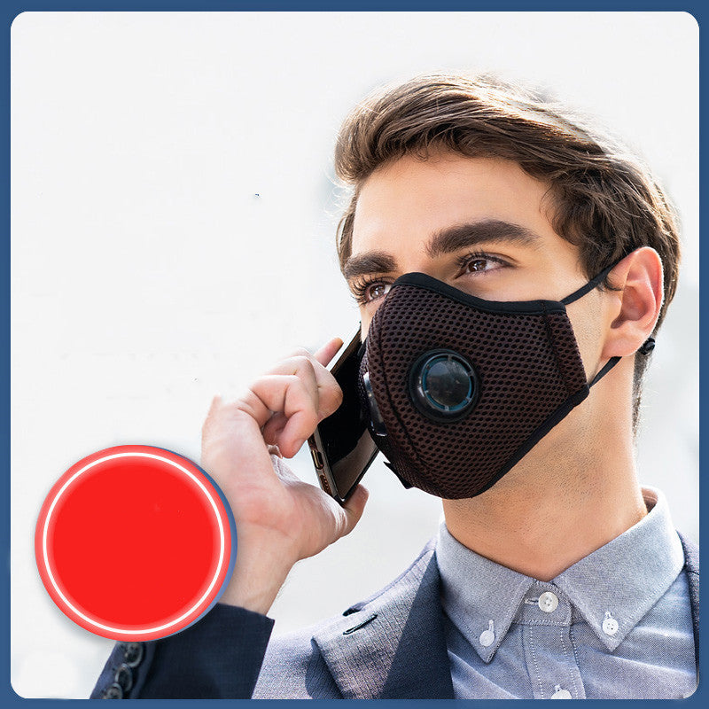 Double Breathing Valve Mask - Washable And Replaceable Filter Chip