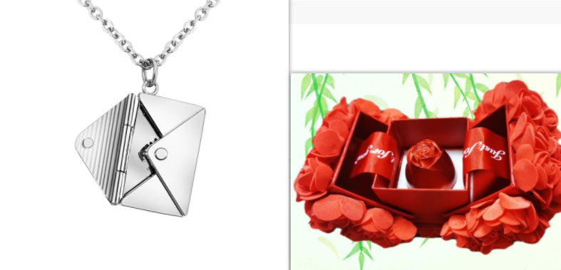 Fashion Envelop Necklace - Women Lover Letter Pendant Best Gifts For Girlfriend