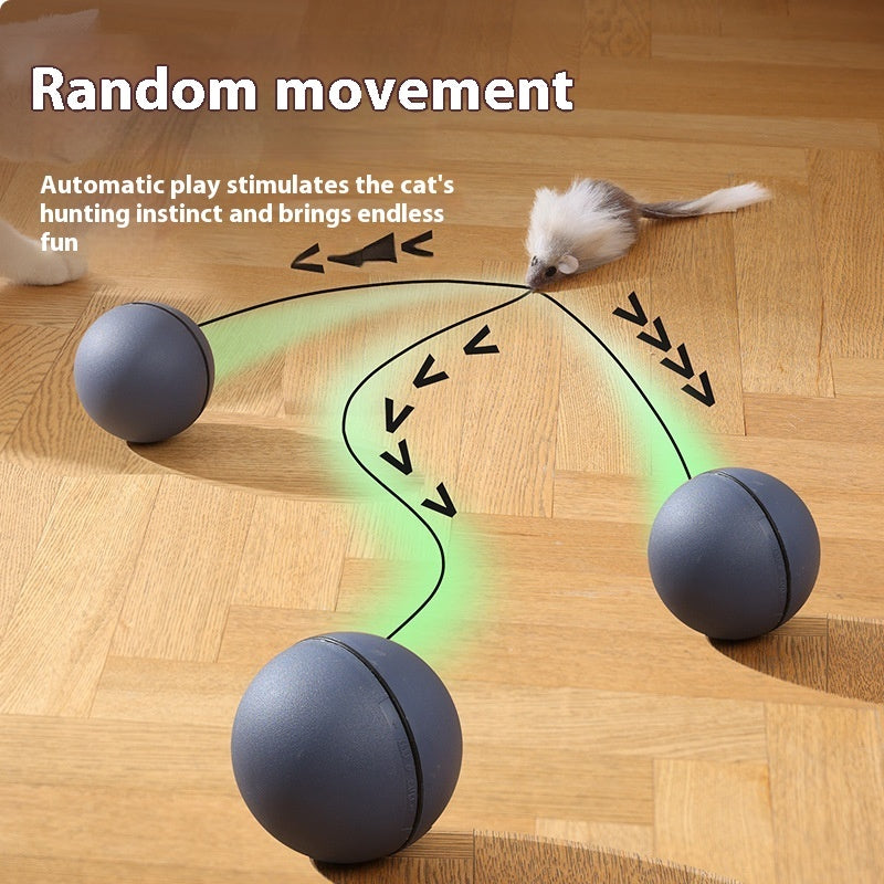 Cat Mouse Teaser Ball - Fun Moving Toy For Pets Cat Dog, Electric Teaser Ball, Automatic Intelligent Rolling Ball Pet Products