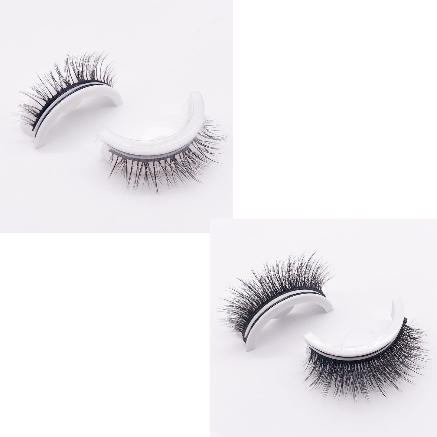 Reusable 3D Mink Lashes - Natural False Eyelashes Self Adhesive Glue Free Makeup Eyelash