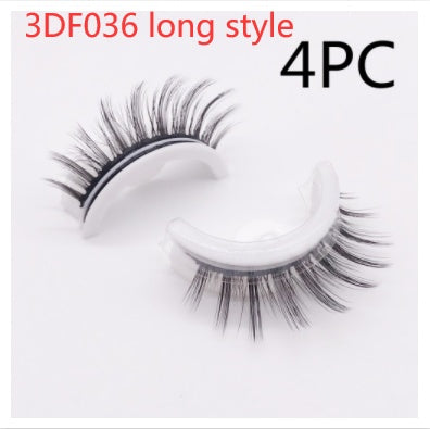 Reusable 3D Mink Lashes - Natural False Eyelashes Self Adhesive Glue Free Makeup Eyelash