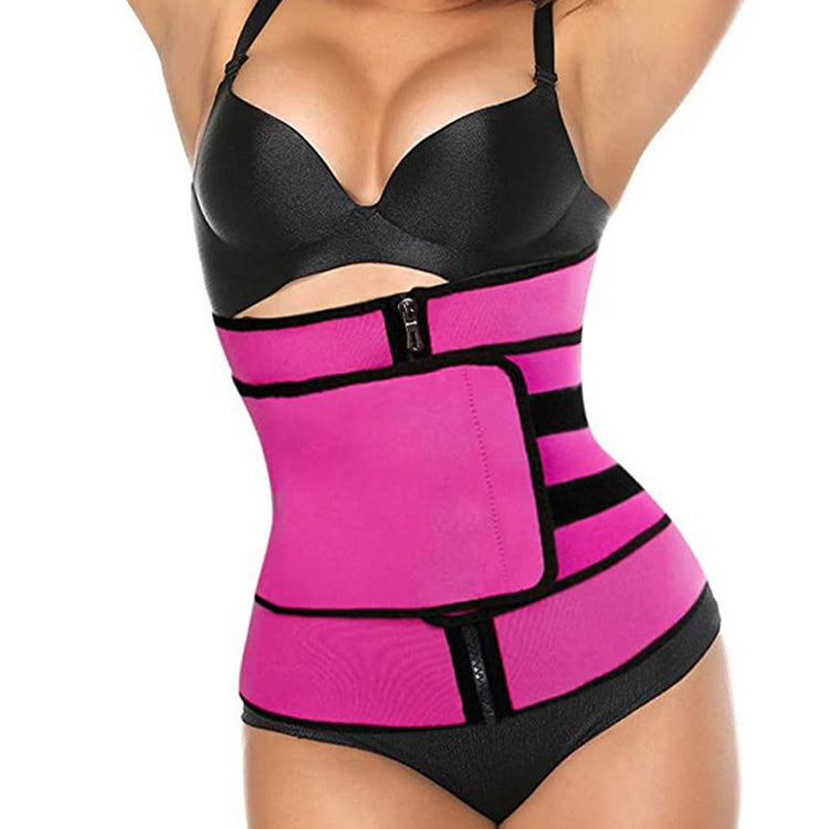 Tummy Sweat Shapewear Bodysuits - Women Waist Trainer Slimming 2-3 Belts Workout Shaper Corset
