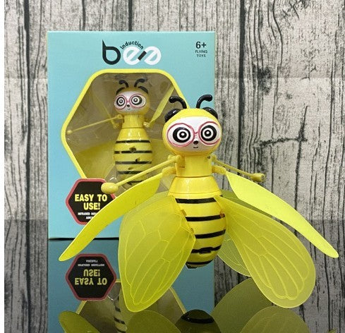 Magical Flying Bee Drone – Infrared Gesture-Controlled Fun for Kids! ✨ Mini Flying Ball Bee Toys - Rc Infrared Induction Drone Helicopter With Shinning Gesture Sensing Bee Flying Vehicle - JumoShop