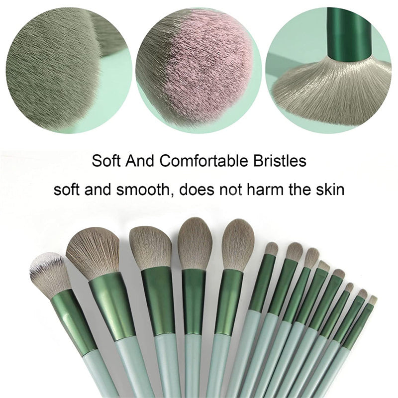 13Pcs Makeup Brush Set Make Up Concealer Brush Blush Powder Brush Eye Shadow Highlighter Foundation Brush Cosmetic Beauty Tools - JumoShop