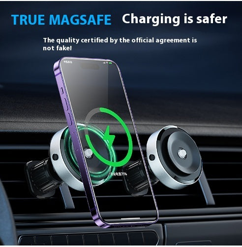 Intelligent Mobile Phone Holder - Double-Sided Car Mount Magnetic Universal Adsorption Bracket Vacuum Adsorption Stable For Phone