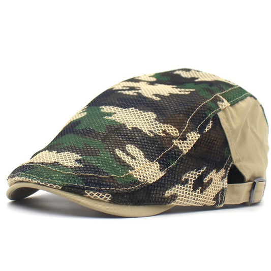 Camouflage Mesh Cloth Beret - Men And Women Casual