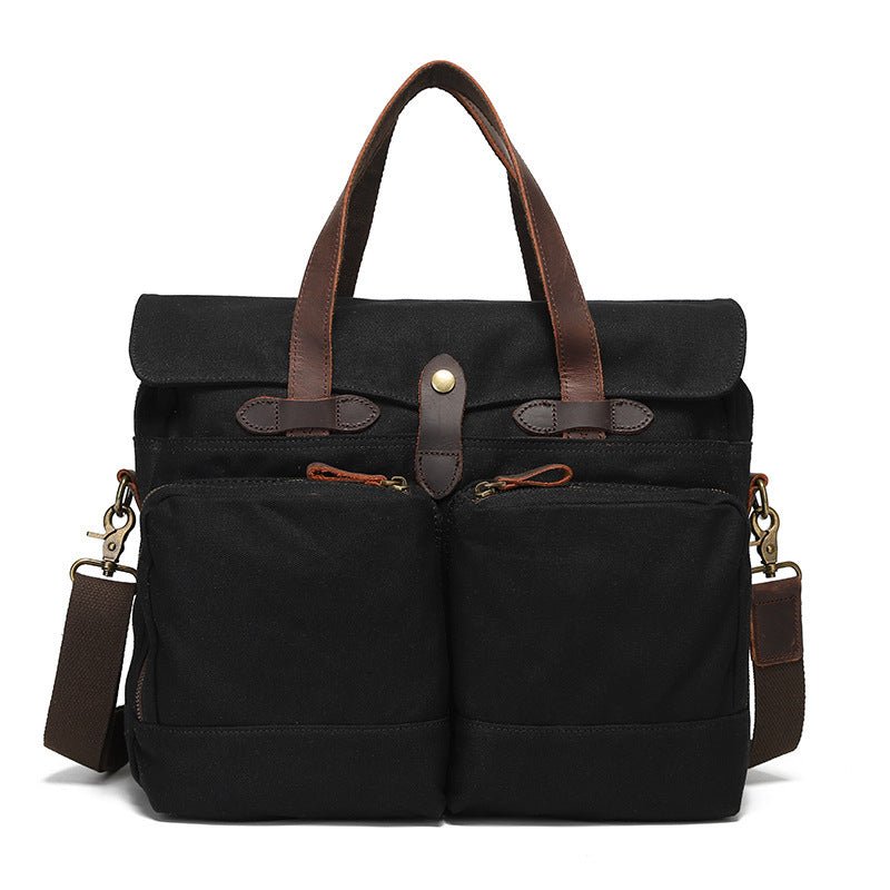 Portable Men's Briefcase - One-shoulder Crossbody Outdoor Travel