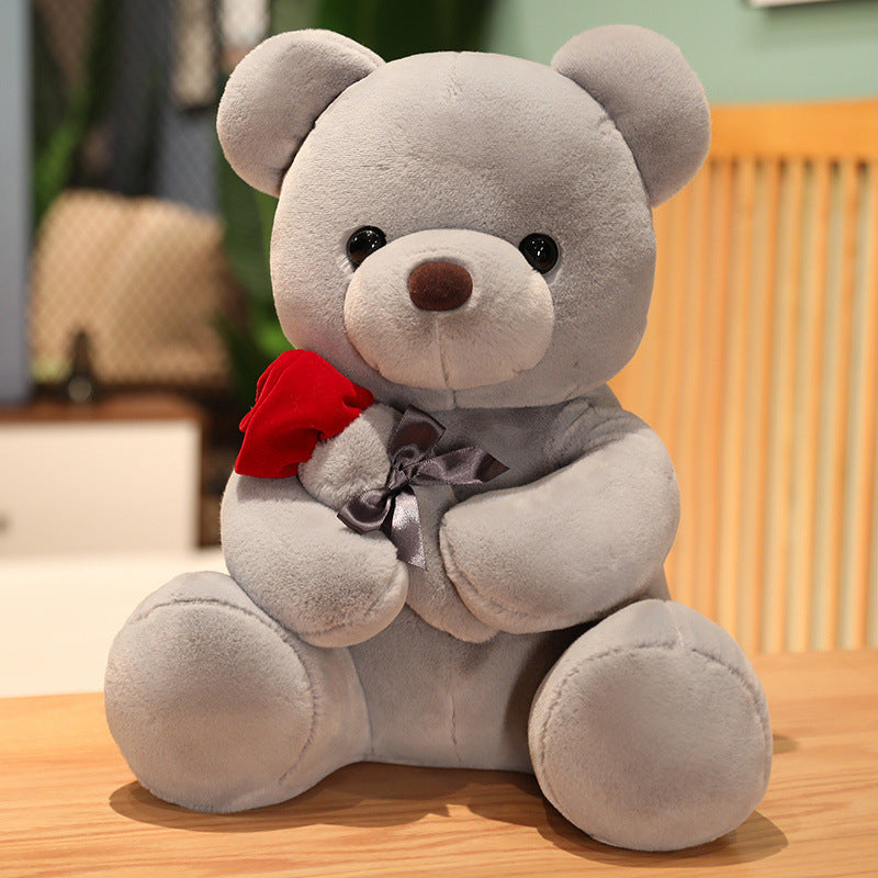 Soft & Cuddly Rose Bear Plush Toy – The Perfect Hug Buddy for Kids