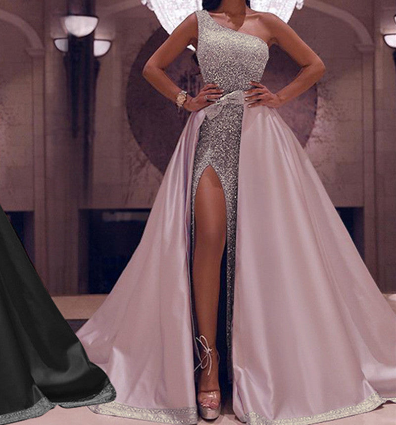 One-Shoulder Evening Dress