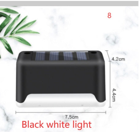 New Upgrade Waterproof LED Solar Fence Lamp - Solar Deck Lights Solar Step Light Outdoor For Patio Stairs Garden Pathway Step Yard