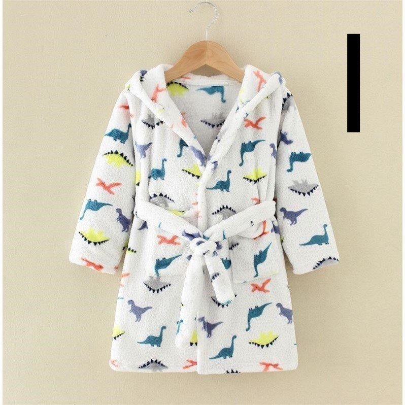 Thickened Cotton Flannel Robe For Children