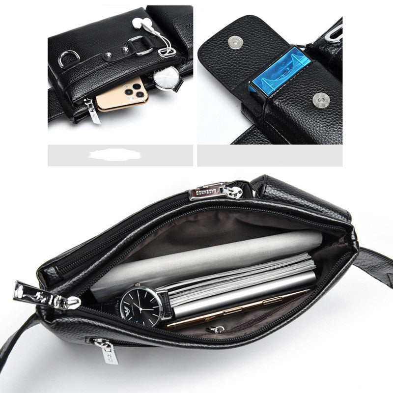 Luxury Brand Waist Bag for Men - Chest Bag, Male Casual Belt Bags Sling Crossbody Bum Bag Belly Waist Packs