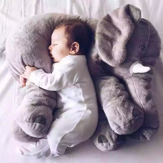 Soft Comfort Elephant Plush Pillow - Sleeping Baby Sleep Child Pillow Leather Shell