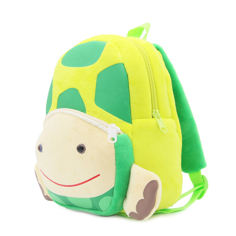 Cute Zoo Children's Schoolbag Backpack - Plush Animal Turtle