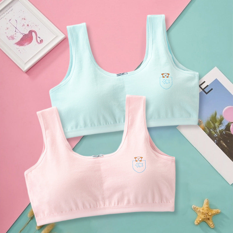 Pure Cotton Underwear Bra - Primary Student Vest, Female Junior High, Girl High School  Underwear Pure Cotton Bra