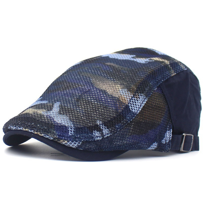Camouflage Mesh Cloth Beret - Men And Women Casual