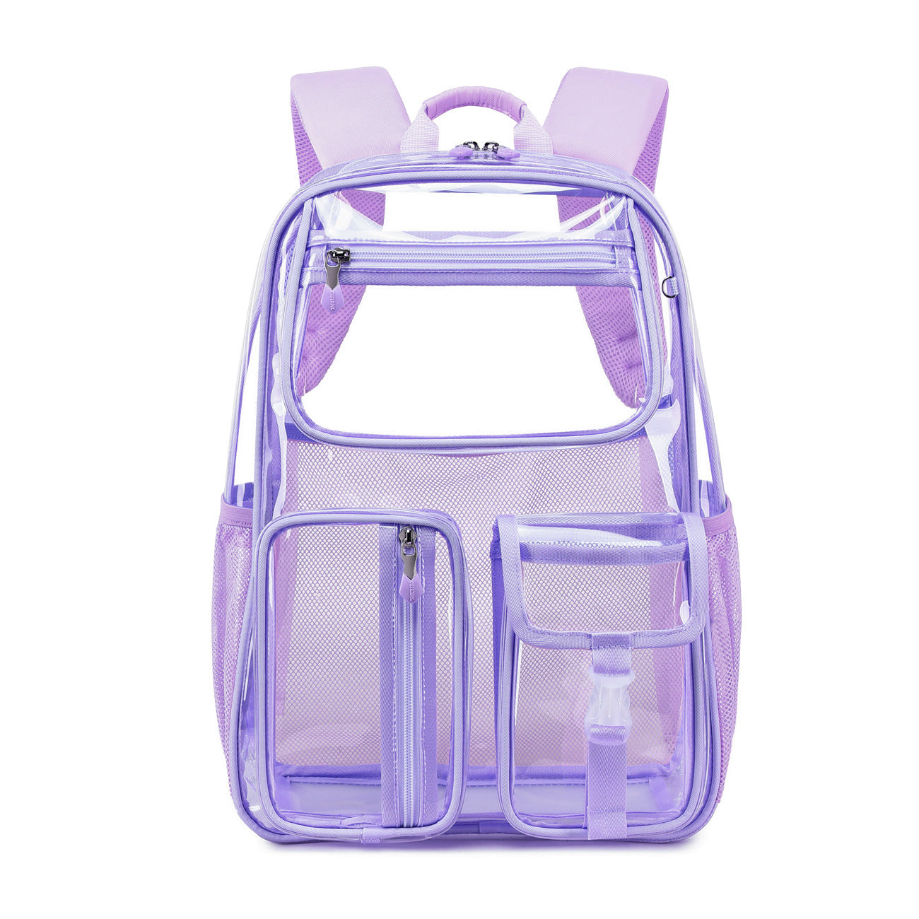 Transparent Jelly Pack - Middle School Student Schoolbag, Large Capacity Backpack