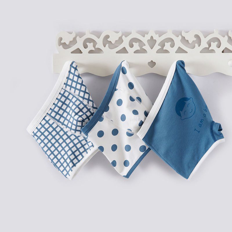 Children's Cartoon Simple Boxer - Children Cotton Underwear