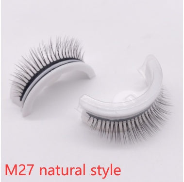 Reusable 3D Mink Lashes - Natural False Eyelashes Self Adhesive Glue Free Makeup Eyelash