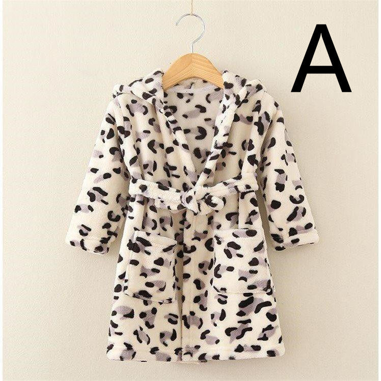 Thickened Cotton Flannel Robe For Children