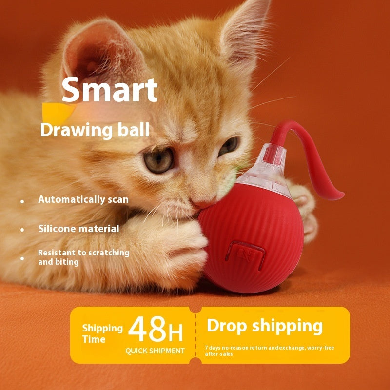Interactive Cat Toy Ball Super Drive Cat Rolling Ball - JumoShop