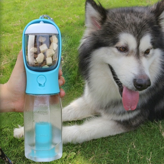 Portable Cat Dog Water Bottle Food Feeder Drinker Poop Dispenser 3 In 1 Leak-proof Multifunctional Dog Water Bottle Pet Products - JumoShop