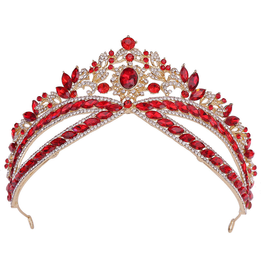 Crown Headdress - Bridal Rhinestone Wedding Style Crown Accessories