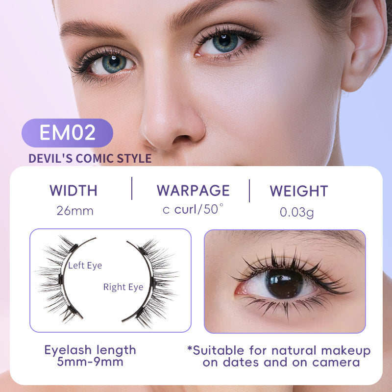 Magnetic Suction Natural False Eyelashes
