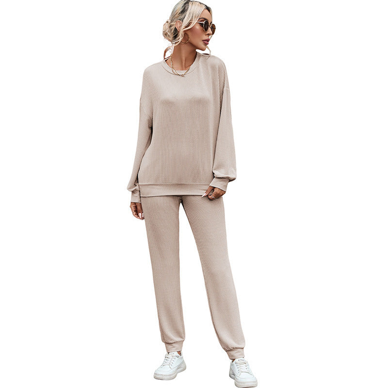 Long-Sleeved Trousers Loungewear Suit - Casual Suit For Women