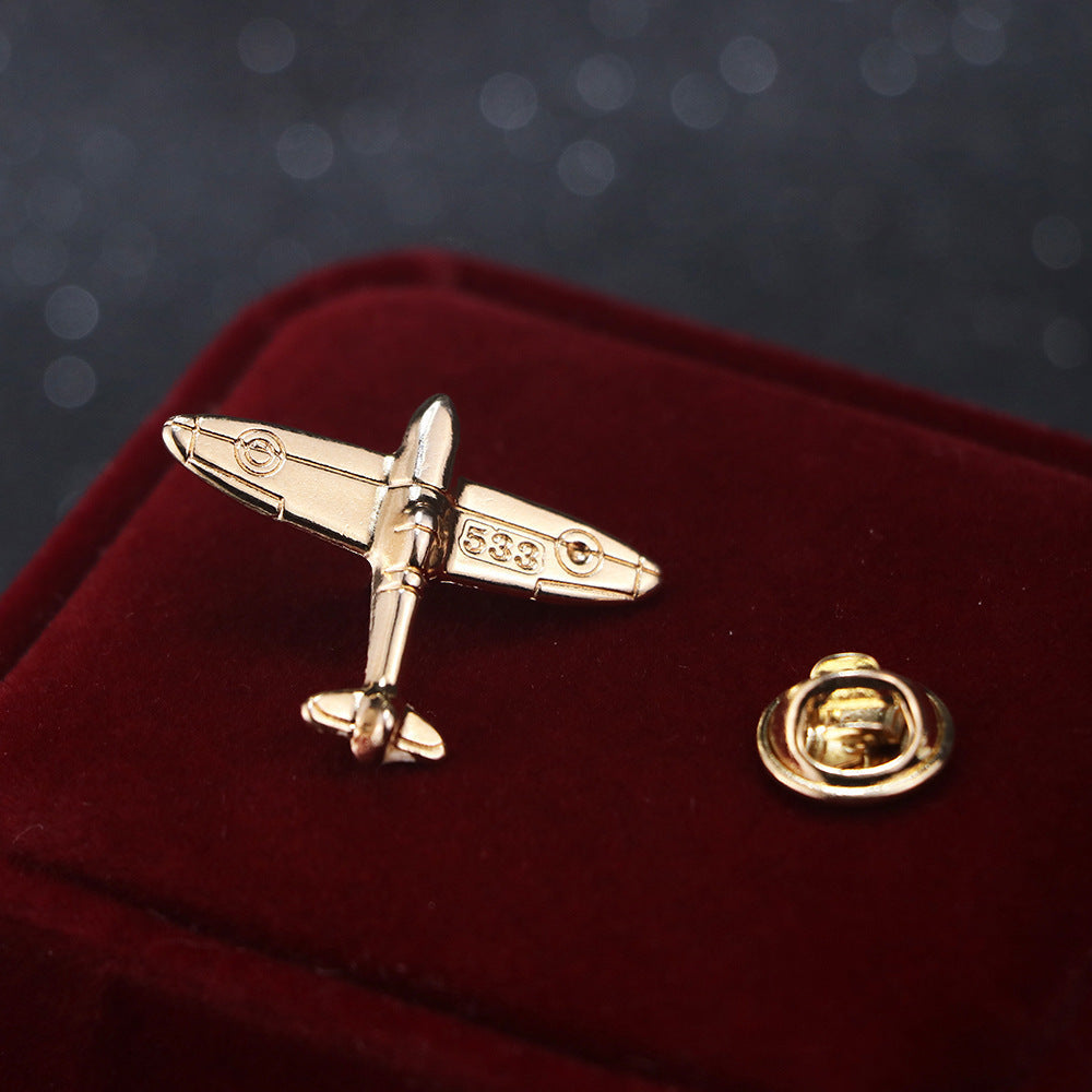 European And American Trendy Suit Aircraft Brooch -  Sweater Accessories Small  Alloy Corsage