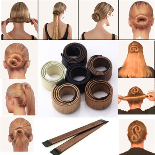 Magic French Twist Hair Bun Maker – Elastic Wig Hair Tie Band! - JumoShop