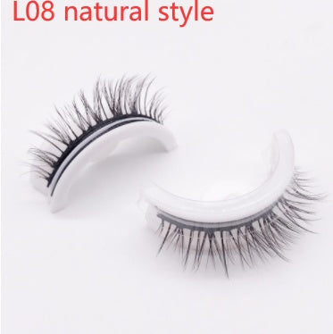 Reusable 3D Mink Lashes - Natural False Eyelashes Self Adhesive Glue Free Makeup Eyelash