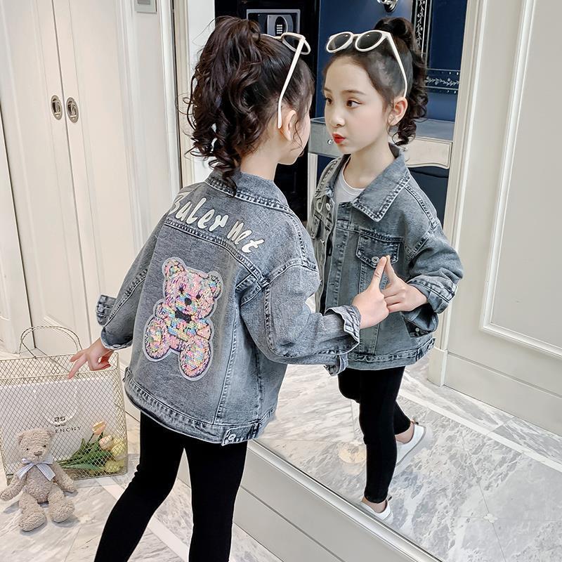 Cartoon Children Denim Jacket Top
