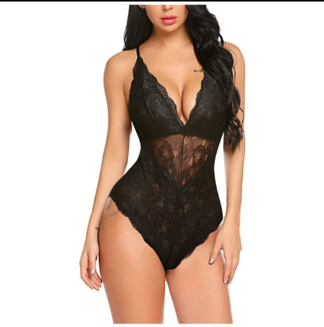 🔥 European & American Sexy Lingerie – Sensual Lace One-Piece Lingerie Set | Elegant, Comfortable & Alluring