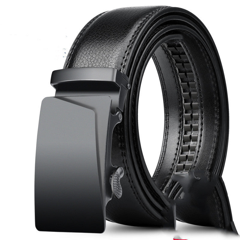 Men's Leather Automatic Buckle Pure Cowhide Belt