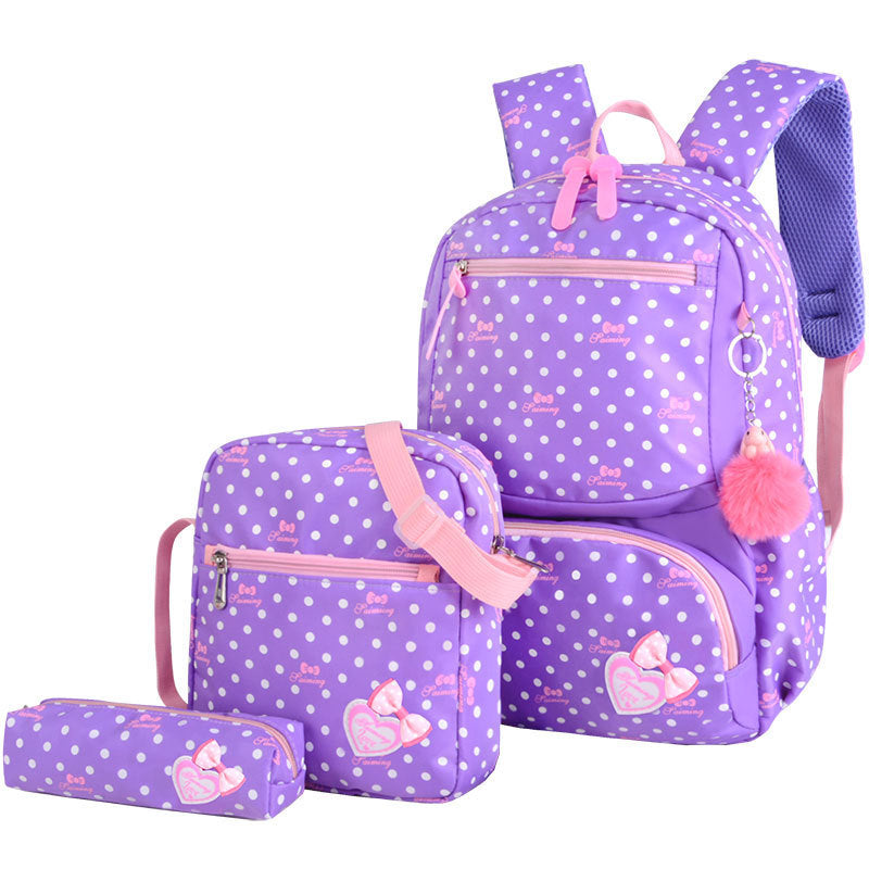 Elementary School Girl Korean Style Backpack - Cute Princess Backpack