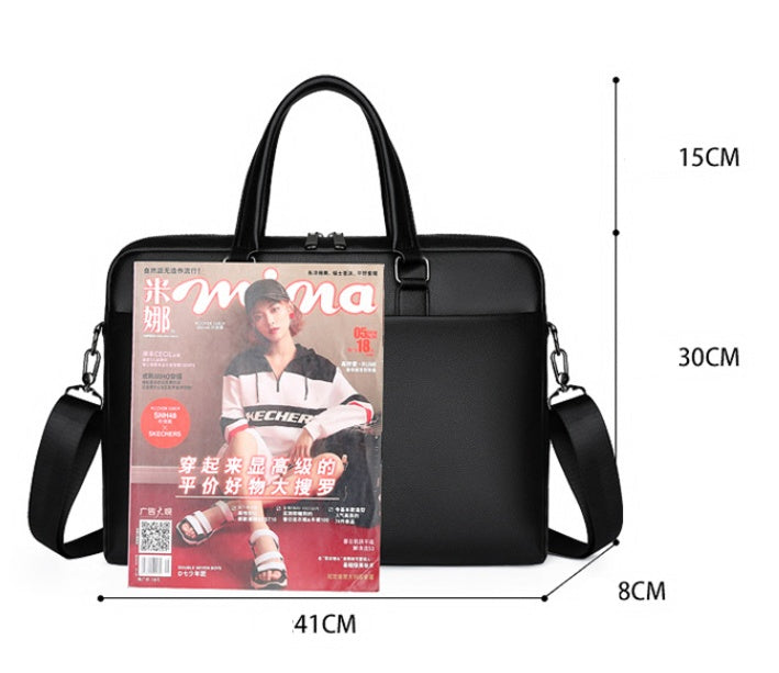 Men's Portable Briefcase -  Oblique Span Business Briefcase Large Capacity Travel