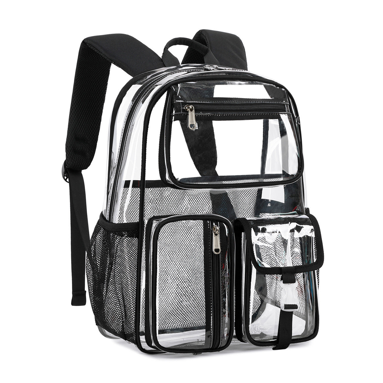 Transparent Jelly Pack - Middle School Student Schoolbag, Large Capacity Backpack