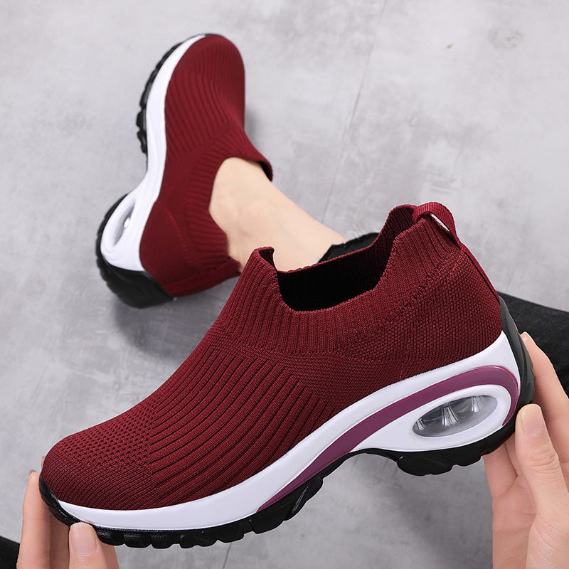 Sneakers - Women Air Cushion Mesh,  Breathable Running Sports Shoes