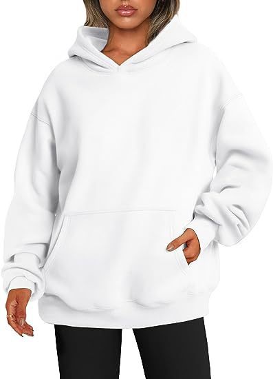 Women's Hoodies With Pockets - Fashion Solid Sweatshirt Oversized Hooded Sweater