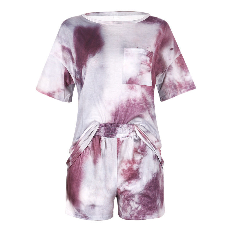 Tie-dye Print Pajamas Loungewear