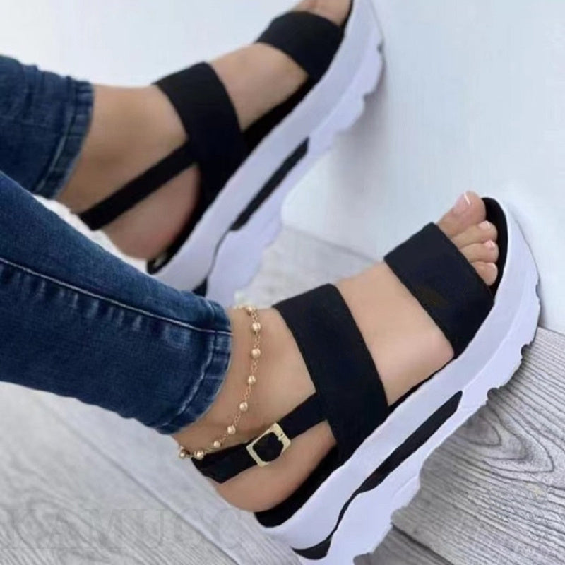 Women's Shoes - Casual Buckle Platform Sandals Summer Fashion