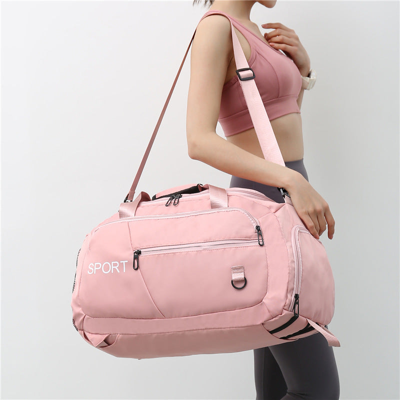 Luggage Bags For Women - Handbag Oxford Men's Fitness Gym Shoulder Bag Waterproof Sports Travel Backpack With Shoes Compartment
