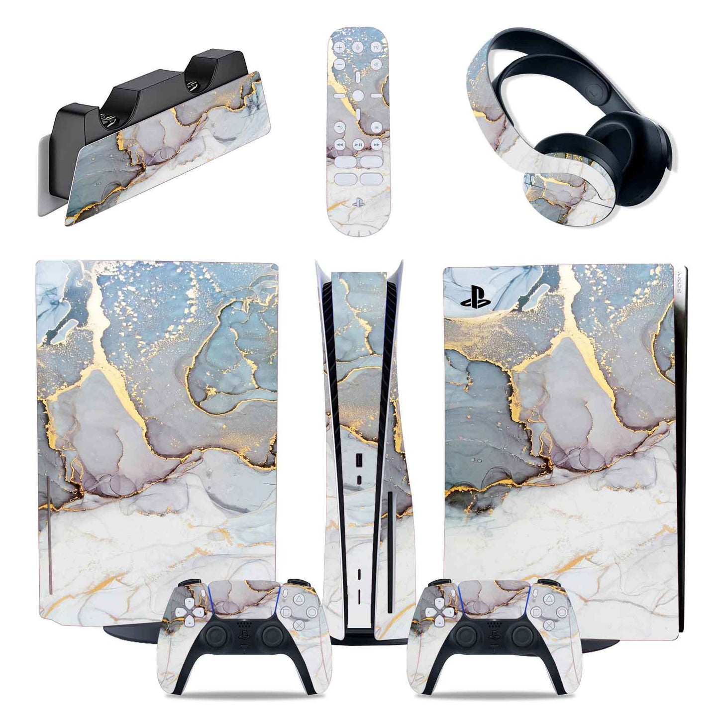 PS5 Game Console Set Sticker - Full Body Sticker - JumoShop