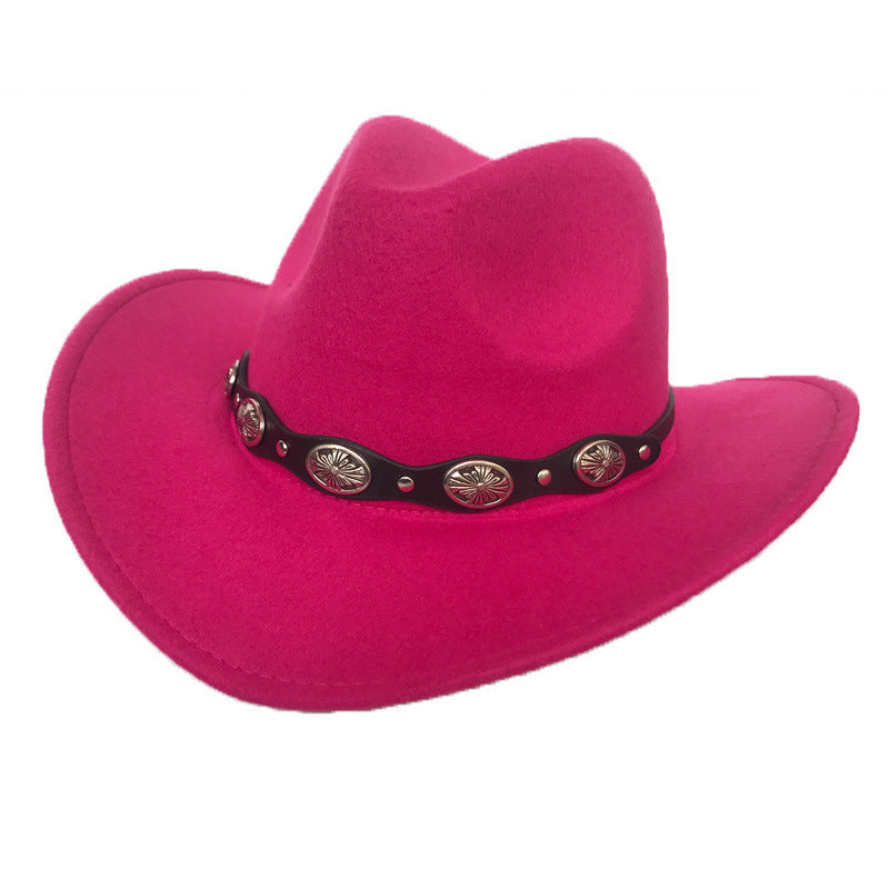 Punk Style Cowboy Hats And Felt - For Men And Women