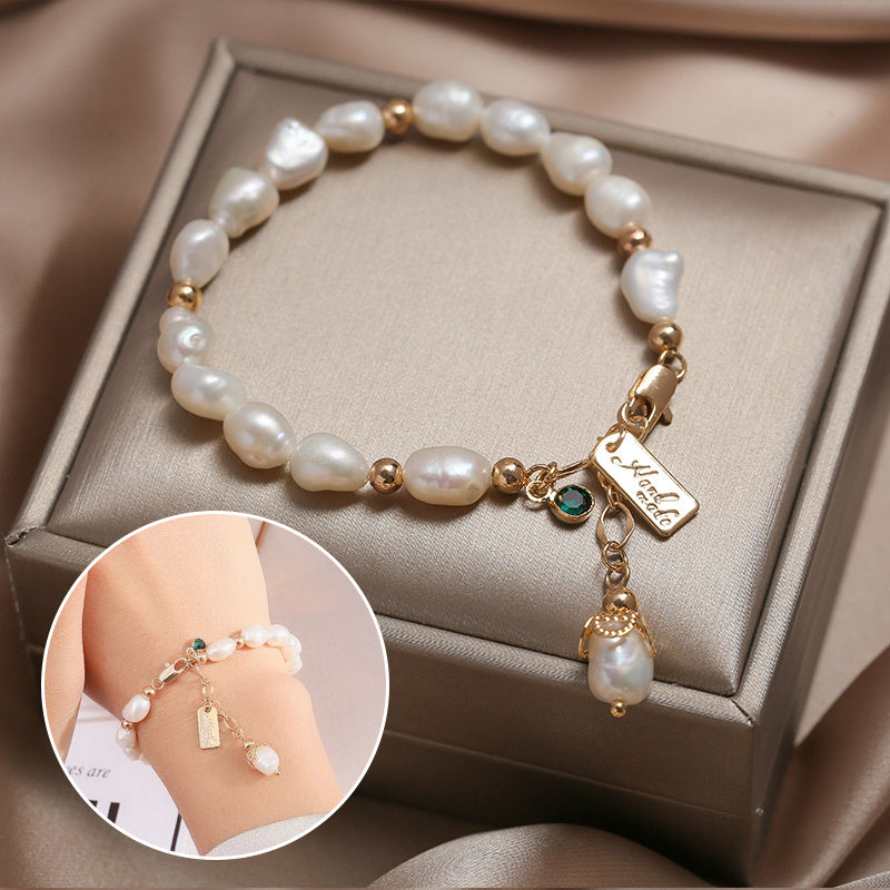 Natural Zircon Pearl Bracelet - Fashion Luxury Jewelry