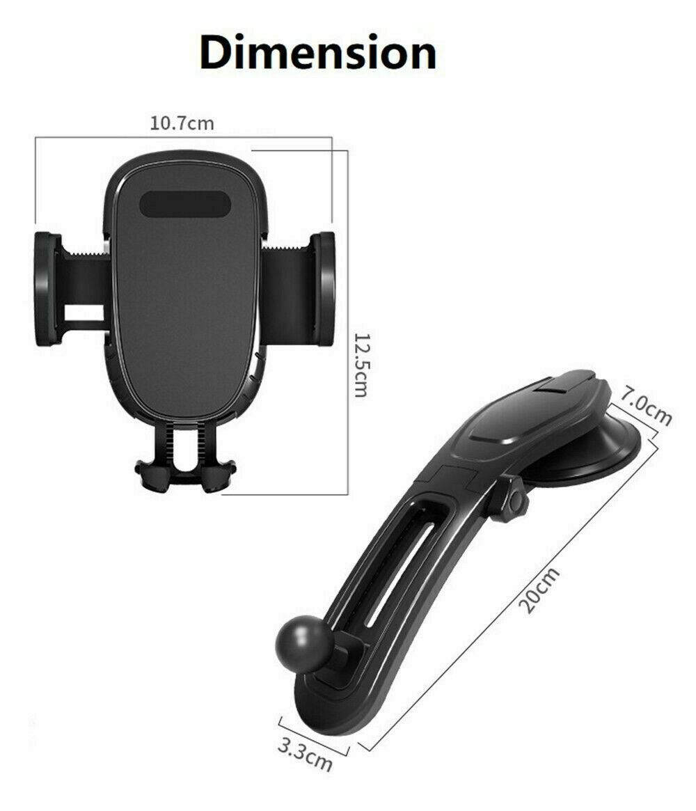 360 Rotatable Phone Mount Holder - Car Dashboard Gravity Adjustable