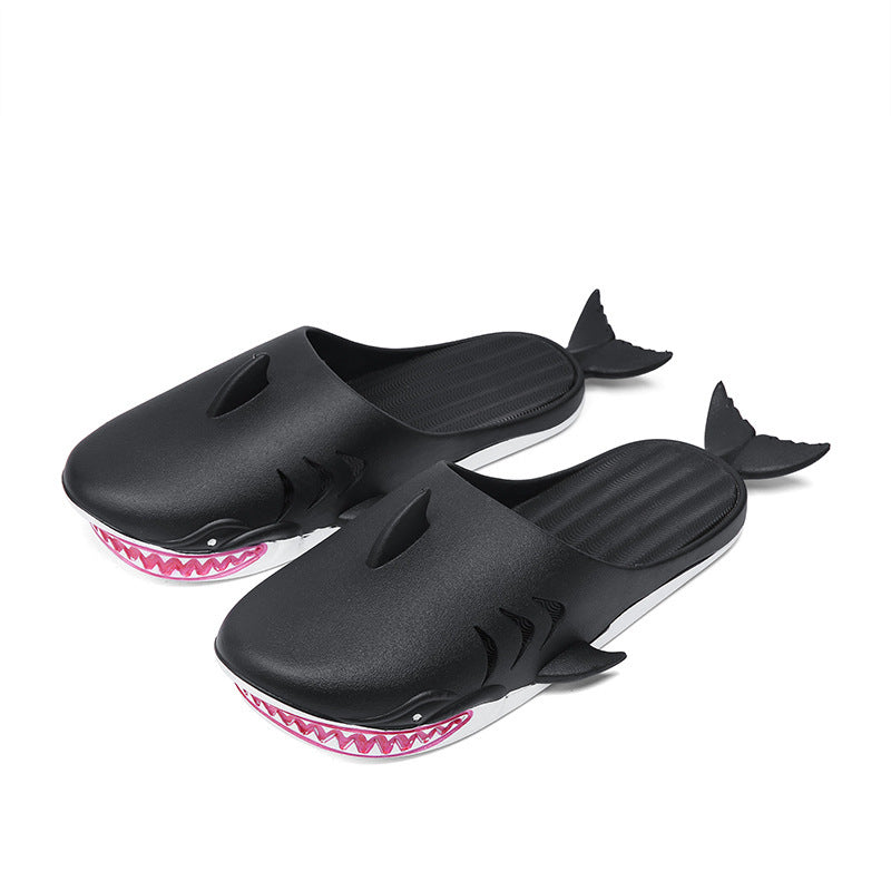 Shark Slippers Beach Shoes -- Flat Slippers Women Men