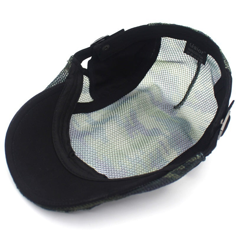 Camouflage Mesh Cloth Beret - Men And Women Casual